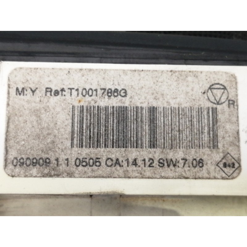 Recambio de mando calefaccion / aire acondicionado para renault megane iii berlina 5 p dynamique referencia OEM IAM T1001786G  
