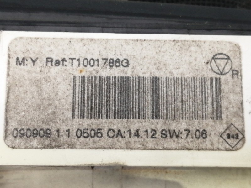 Recambio de mando calefaccion / aire acondicionado para renault megane iii berlina 5 p dynamique referencia OEM IAM T1001786G  