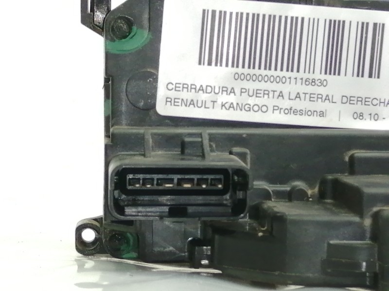 Recambio de cerradura puerta lateral derecha para renault kangoo profesional referencia OEM IAM   