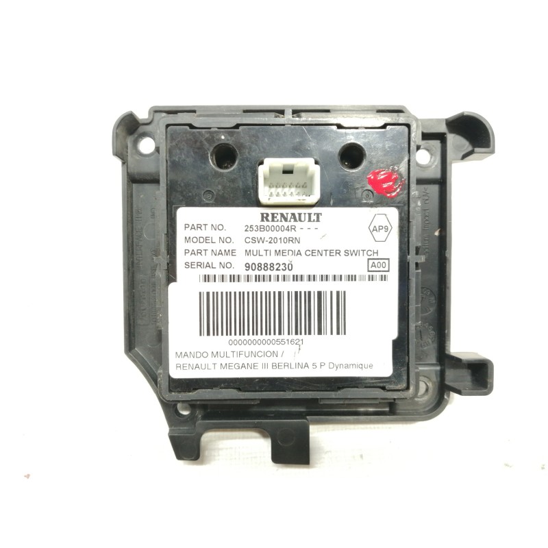 Recambio de mando multifuncion para renault megane iii berlina 5 p dynamique referencia OEM IAM 253B00004R 90888230 