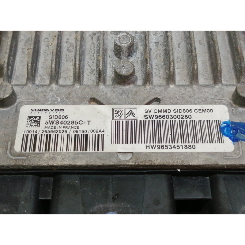 Recambio de centralita motor uce para citroën c3 hdi 70 collection referencia OEM IAM 5WS40285C  