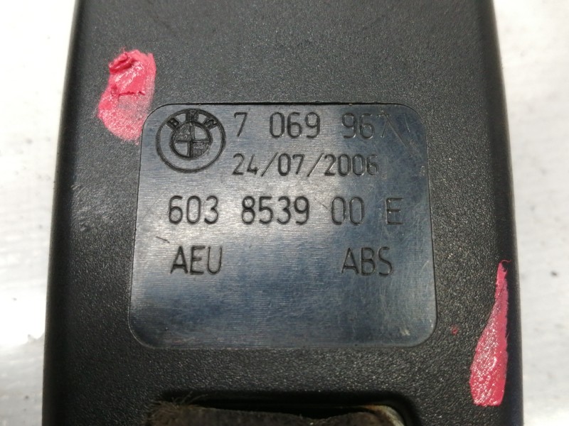 Recambio de enganche cinturon trasero izquierdo para bmw serie 1 berlina (e81/e87) 2.0 16v diesel cat referencia OEM IAM 7069967