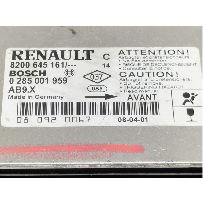 Recambio de centralita airbag para renault clio iii authentique referencia OEM IAM 8200645161  