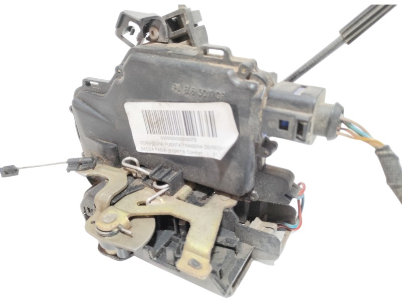 Recambio de cerradura puerta trasera derecha para skoda fabia (6y2/6y3) comfort referencia OEM IAM 1J0973713  