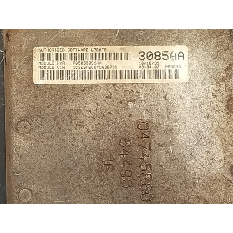 Recambio de centralita motor uce para chrysler neon (pl) 2.0 le referencia OEM IAM P05033085AA  