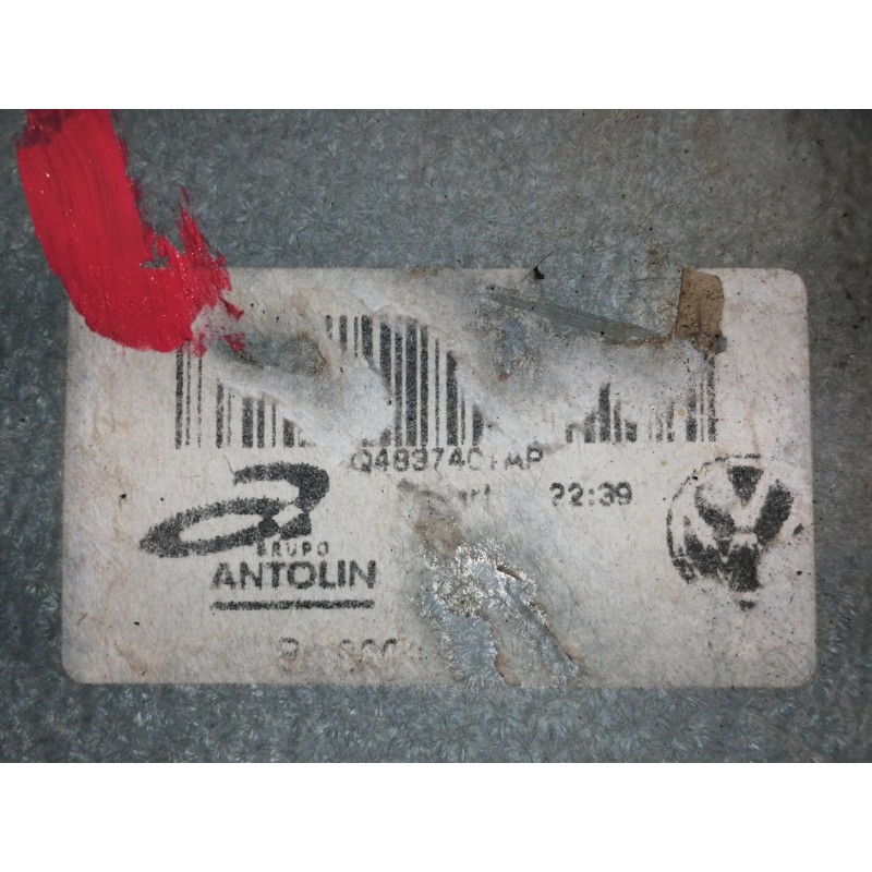 Recambio de elevalunas delantero izquierdo para volkswagen polo (9n3) advance referencia OEM IAM 6Q483755 6Q4837401AP 