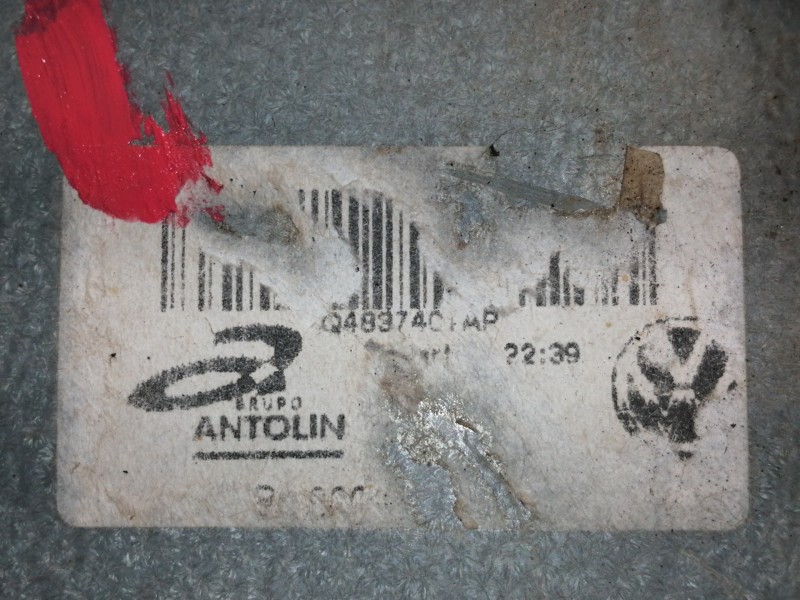 Recambio de elevalunas delantero izquierdo para volkswagen polo (9n3) advance referencia OEM IAM 6Q483755 6Q4837401AP 