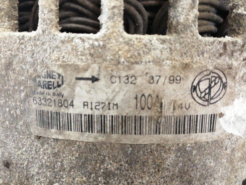 Recambio de alternador para fiat punto berlina (188) 1.9 d (i) referencia OEM IAM 63321804  