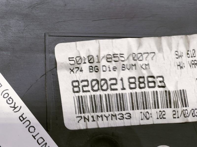 Recambio de cuadro instrumentos para renault laguna ii grandtour (kg0) dynamique referencia OEM IAM 8200218863 501018550077 5514