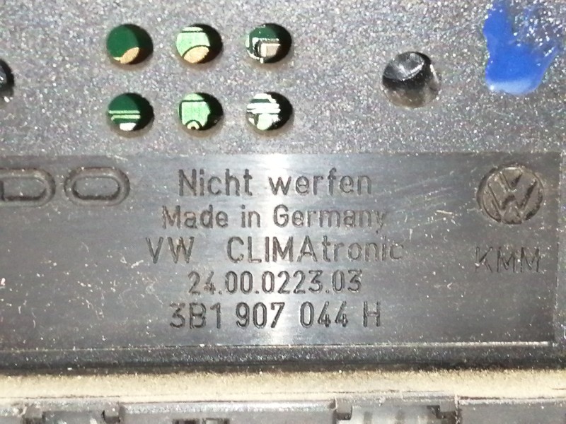 Recambio de mando calefaccion / aire acondicionado para volkswagen passat berlina (3b3) comfortline referencia OEM IAM 3B1907044