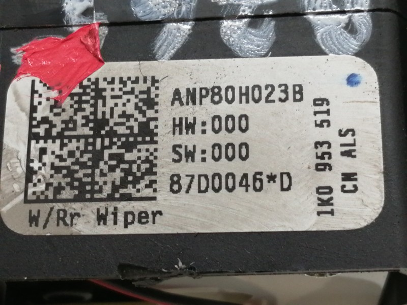 Recambio de mando limpia para seat leon (1p1) stylance / style referencia OEM IAM 1K0953519  