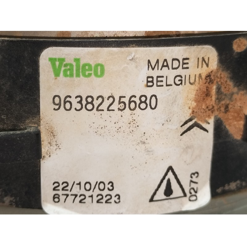 Recambio de faro antiniebla izquierdo para peugeot partner (s2) combi plus referencia OEM IAM 9638225680  