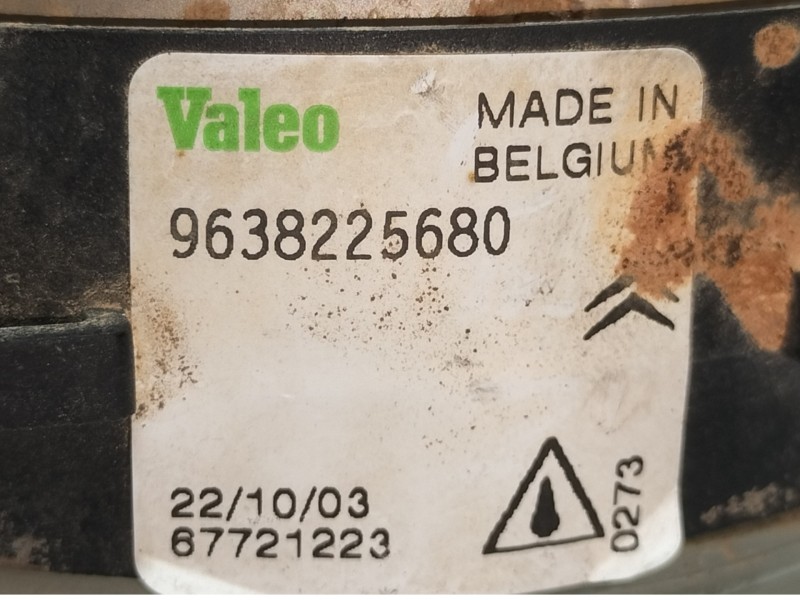 Recambio de faro antiniebla izquierdo para peugeot partner (s2) combi plus referencia OEM IAM 9638225680  