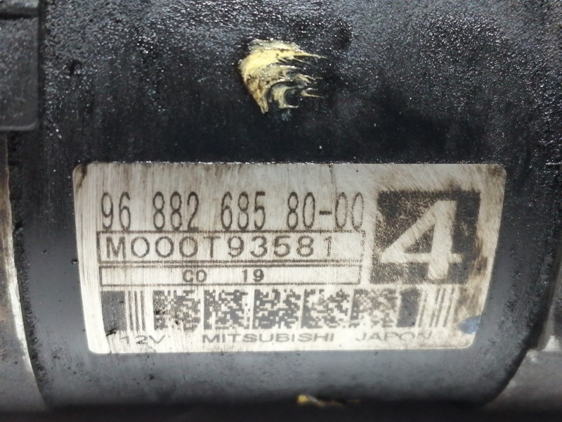 Recambio de motor arranque para peugeot 207 confort referencia OEM IAM 9688268580 M000T93581 