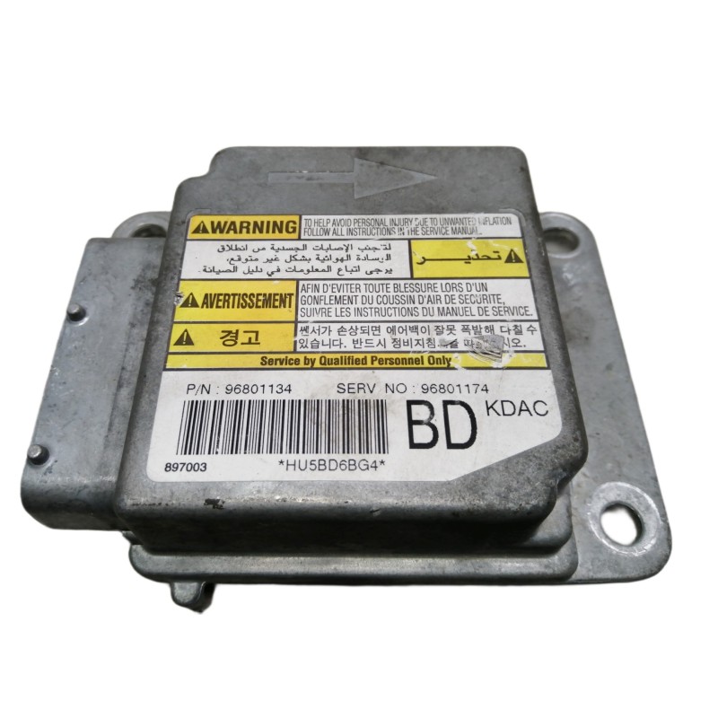 Recambio de centralita airbag para chevrolet matiz se referencia OEM IAM 96801134 96801174 897003 