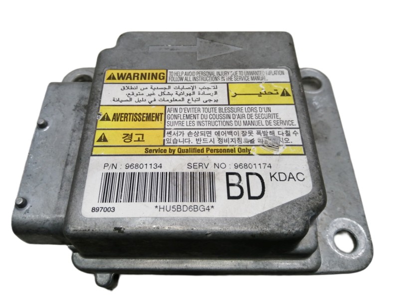 Recambio de centralita airbag para chevrolet matiz se referencia OEM IAM 96801134 96801174 897003 