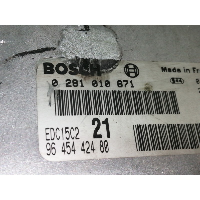 Recambio de centralita motor uce para citroën xsara berlina 2.0 hdi referencia OEM IAM 0281010871  