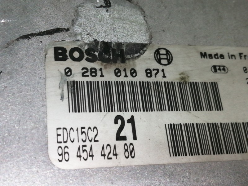 Recambio de centralita motor uce para citroën xsara berlina 2.0 hdi referencia OEM IAM 0281010871  