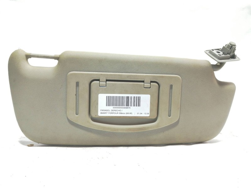 Recambio de parasol derecho para smart forfour básico (80kw) referencia OEM IAM   