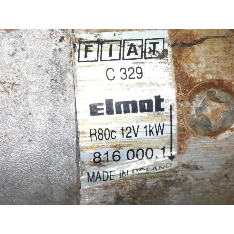Recambio de motor arranque para fiat seicento (187) sx referencia OEM IAM 8160001  