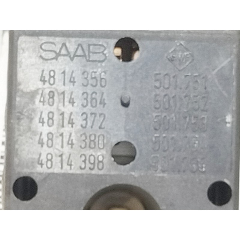 Recambio de mando elevalunas delantero derecho para saab 9-3 berlina 2.2 tid referencia OEM IAM 4814356  
