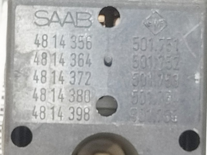 Recambio de mando elevalunas delantero derecho para saab 9-3 berlina 2.2 tid referencia OEM IAM 4814356  