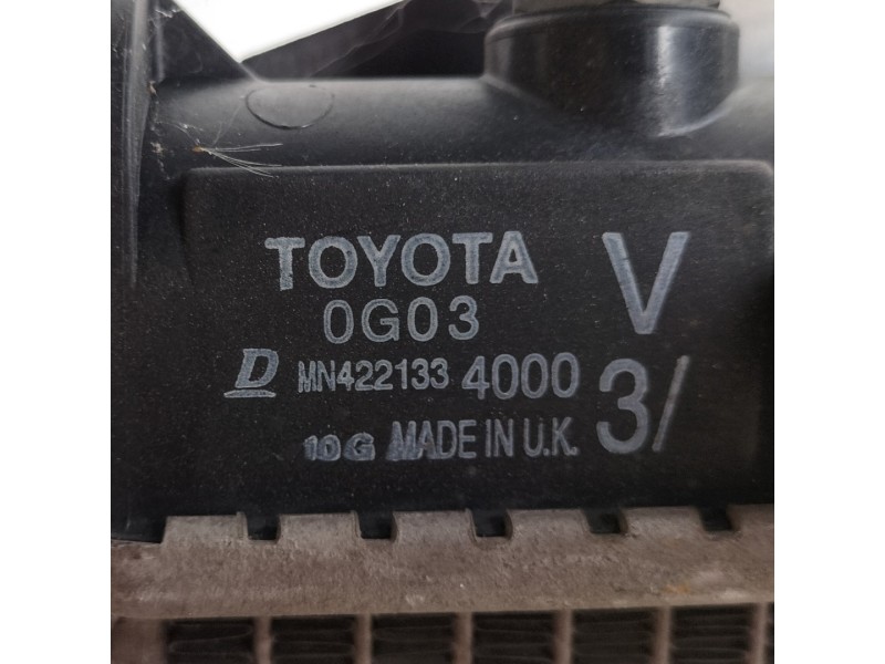 Recambio de radiador agua para toyota avensis berlina (t25) 2.0 d4-d executive sedán (4-ptas) referencia OEM IAM 0G03  