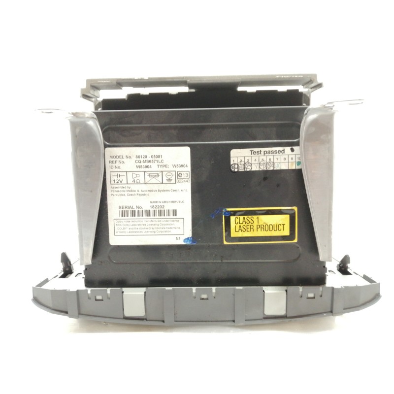 Recambio de sistema audio / radio cd para toyota avensis berlina (t25) 2.0 d4-d executive sedán (4-ptas) referencia OEM IAM 8612