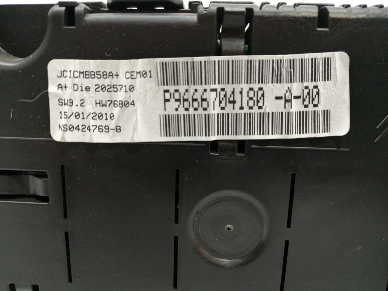 Recambio de cuadro instrumentos para citroën c4 picasso sx referencia OEM IAM P9666704180 9666704180A00 281129745D / 281129745