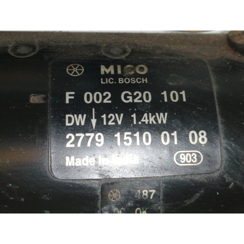 Recambio de motor arranque para tata indica mat6 / b-tl01 referencia OEM IAM F002G20101  