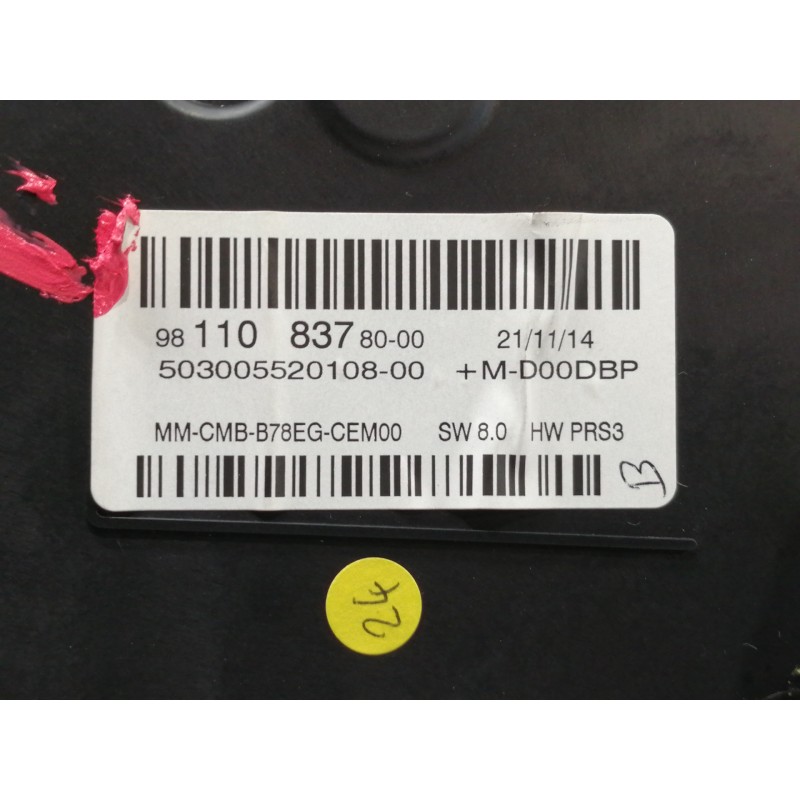 Recambio de cuadro instrumentos para citroën c4 picasso 1.6 e-hdi fap referencia OEM IAM 981108378000  