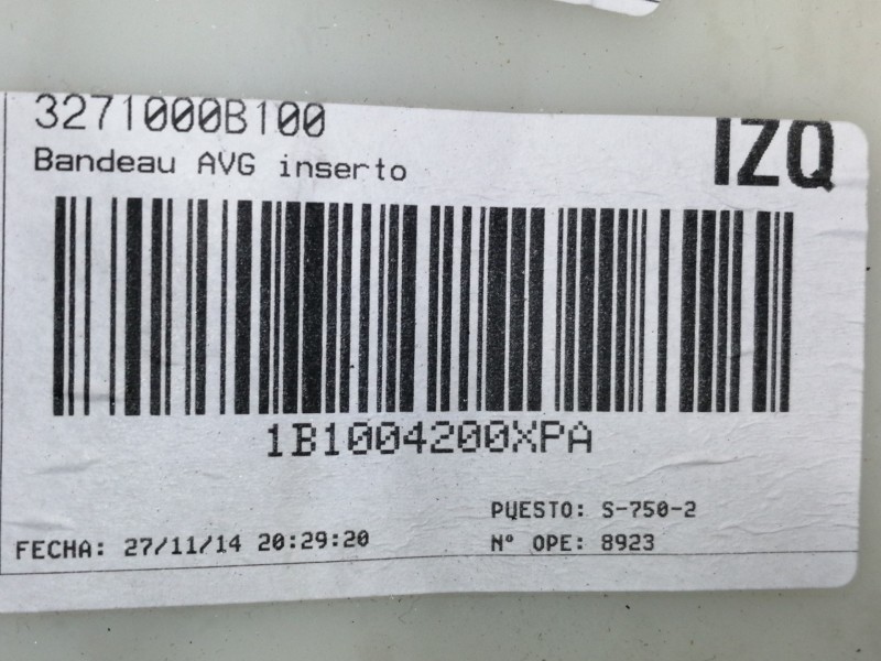 Recambio de guarnecido puerta delantera izquierda para citroën c4 picasso 1.6 e-hdi fap referencia OEM IAM 6307126163 6307126435