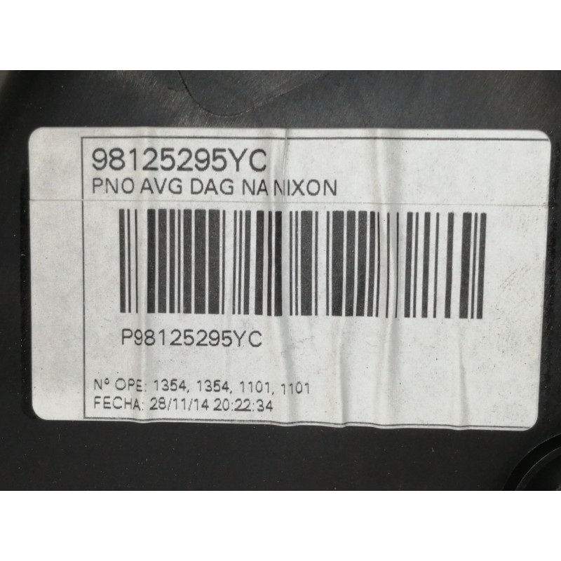 Recambio de guarnecido puerta delantera izquierda para citroën c4 picasso 1.6 e-hdi fap referencia OEM IAM 6307126163 6307126435