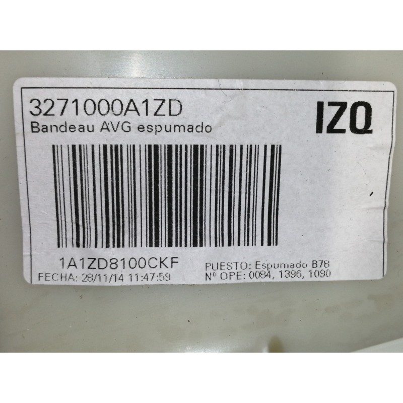 Recambio de guarnecido puerta delantera izquierda para citroën c4 picasso 1.6 e-hdi fap referencia OEM IAM 6307126163 6307126435