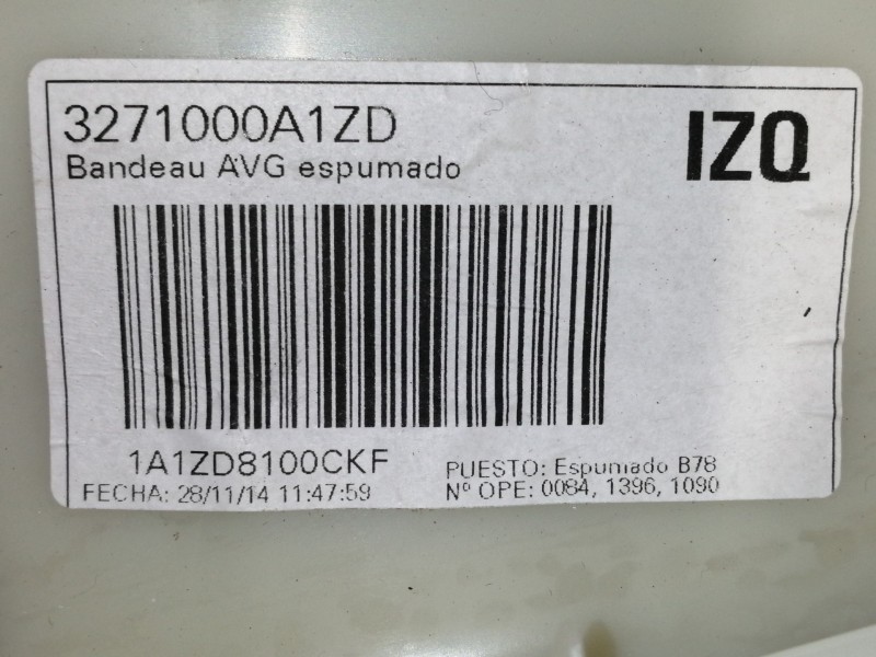 Recambio de guarnecido puerta delantera izquierda para citroën c4 picasso 1.6 e-hdi fap referencia OEM IAM 6307126163 6307126435