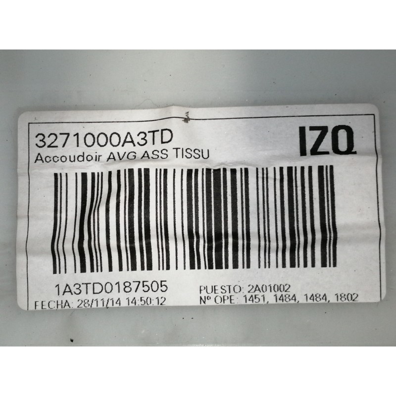 Recambio de guarnecido puerta delantera izquierda para citroën c4 picasso 1.6 e-hdi fap referencia OEM IAM 6307126163 6307126435