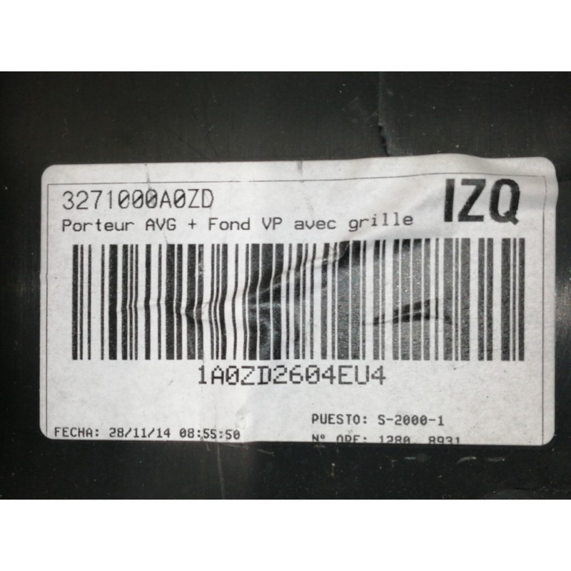 Recambio de guarnecido puerta delantera izquierda para citroën c4 picasso 1.6 e-hdi fap referencia OEM IAM 6307126163 6307126435