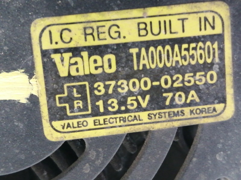 Recambio de alternador para hyundai getz (tb) 1.1 gl referencia OEM IAM 3730002550 3730002550 