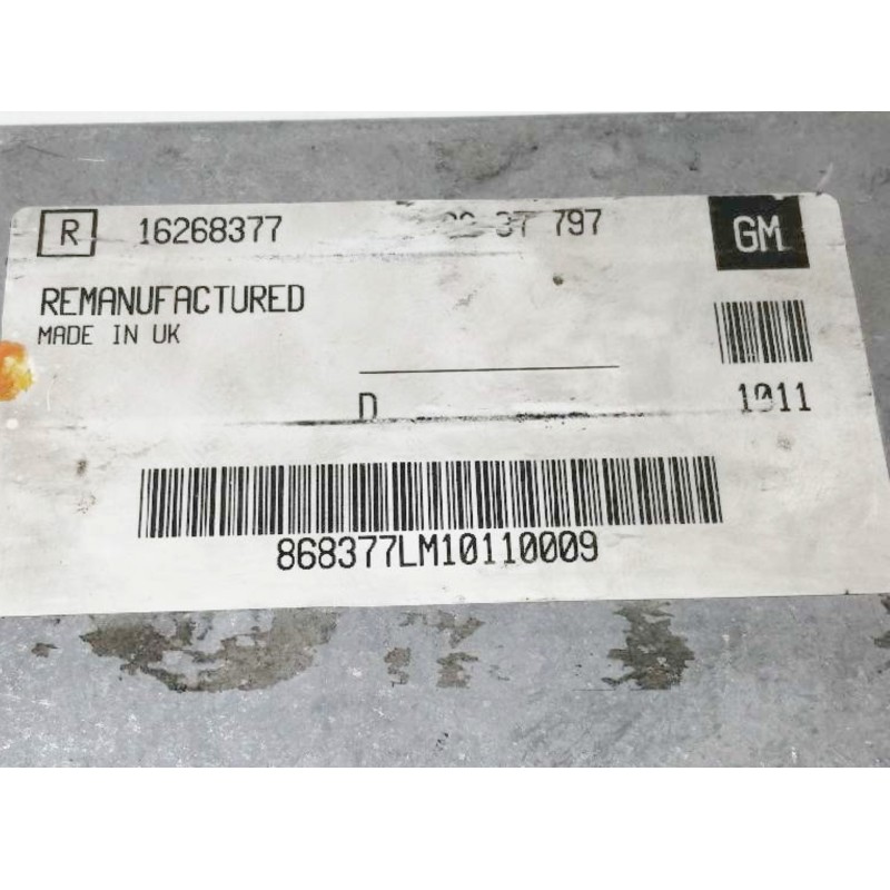 Recambio de centralita motor uce para opel astra g berlina club referencia OEM IAM 6237797  