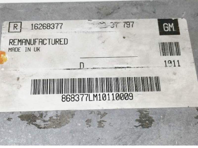 Recambio de centralita motor uce para opel astra g berlina club referencia OEM IAM 6237797  