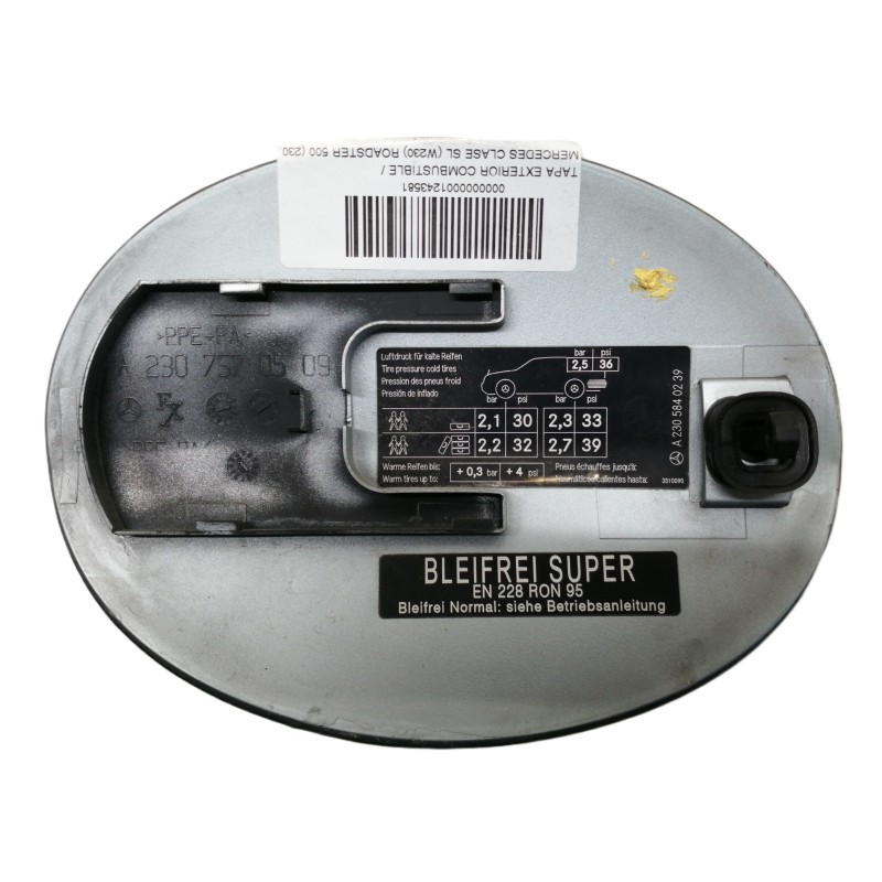 Recambio de tapa exterior combustible para mercedes-benz clase sl (w230) roadster 500 (230.475) referencia OEM IAM A2305840239 A