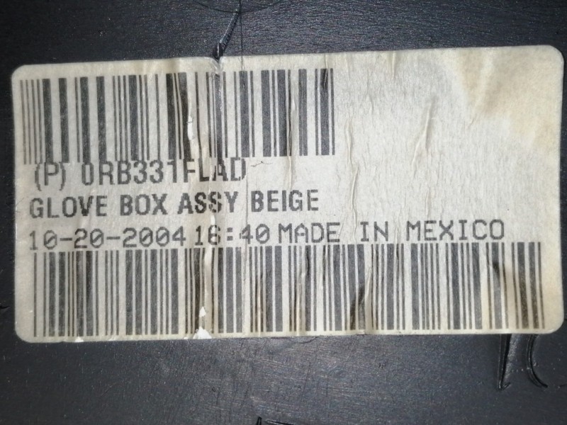 Recambio de guantera para chrysler pt cruiser (pt) 2.2 crd limited referencia OEM IAM 0RB331FLAD  