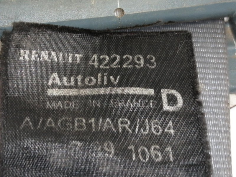 Recambio de cinturon seguridad trasero derecho para renault scenic (ja..) 1.9 dti rxe referencia OEM IAM 802835XX  5 PUERTAS