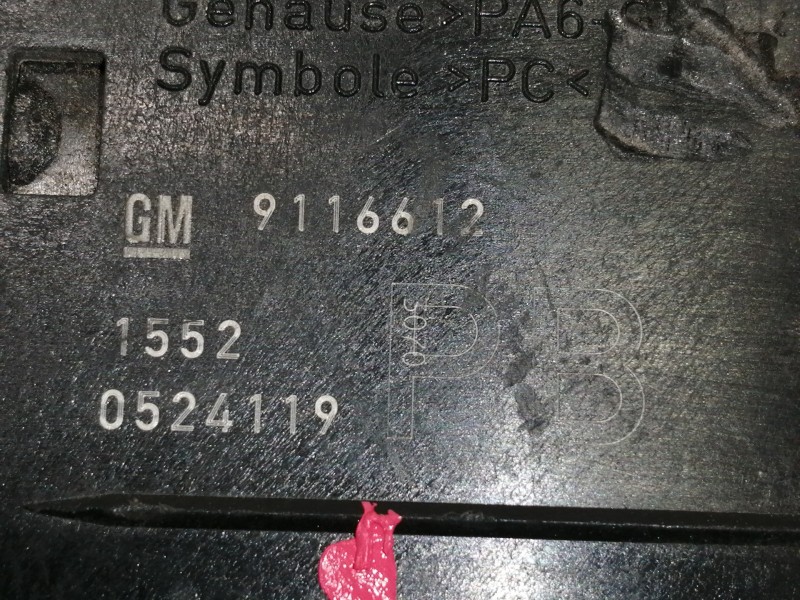 Recambio de mando luces para opel corsa c club referencia OEM IAM 9116612  