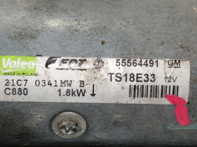 Recambio de motor arranque para opel corsa d cosmo referencia OEM IAM 55564491  