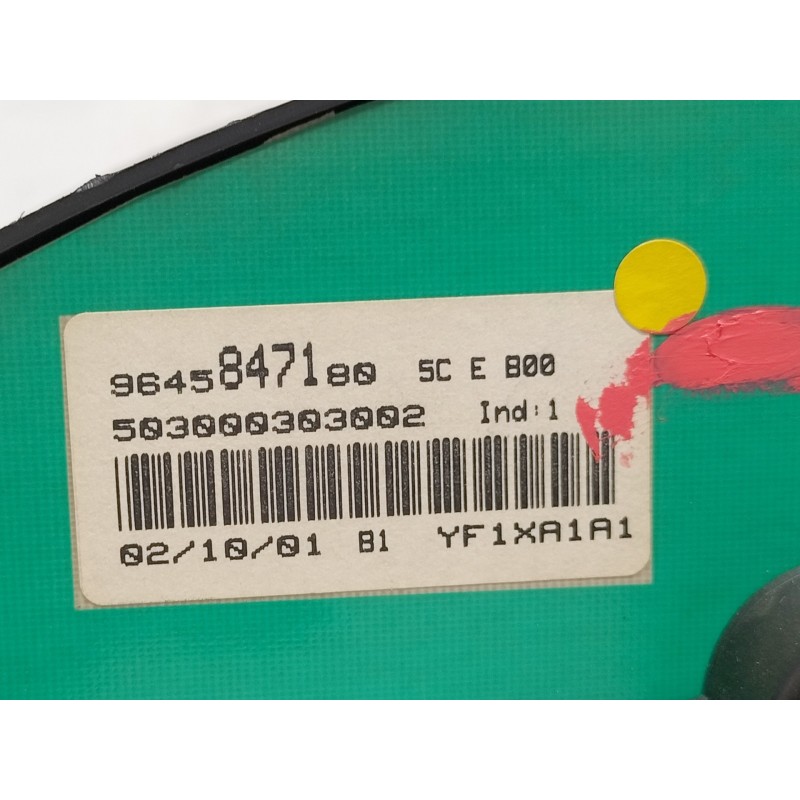 Recambio de cuadro instrumentos para peugeot 206 berlina xs referencia OEM IAM 9645847180  