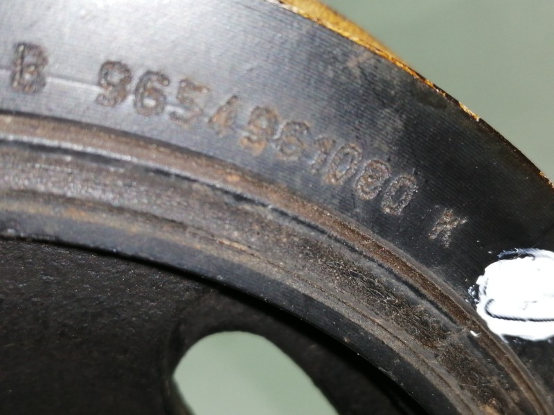 Recambio de polea cigueñal para ford fiesta (cb1) ambiente referencia OEM IAM 9654961080  