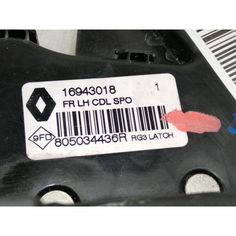 Recambio de cerradura puerta delantera izquierda para renault megane iv berlina 5p 1.2 tce energy referencia OEM IAM 16943018  