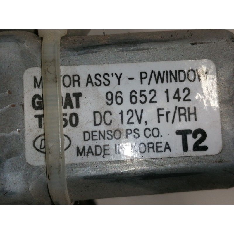 Recambio de elevalunas delantero derecho para chevrolet aveo ls referencia OEM IAM 96652142  