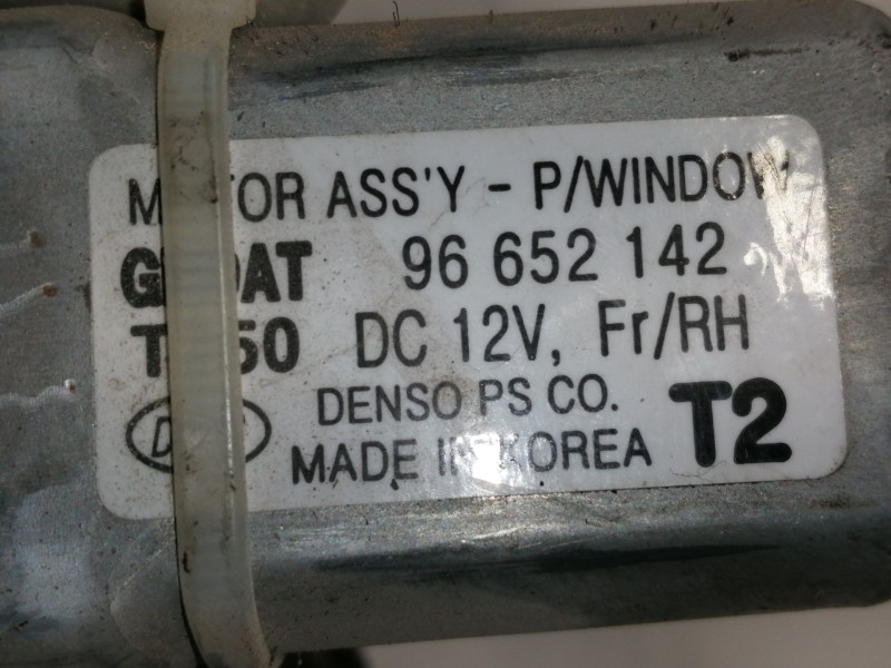 Recambio de elevalunas delantero derecho para chevrolet aveo ls referencia OEM IAM 96652142  